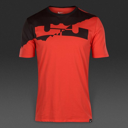 Nike LeBron Split Crown Tee Light Crimson for Men